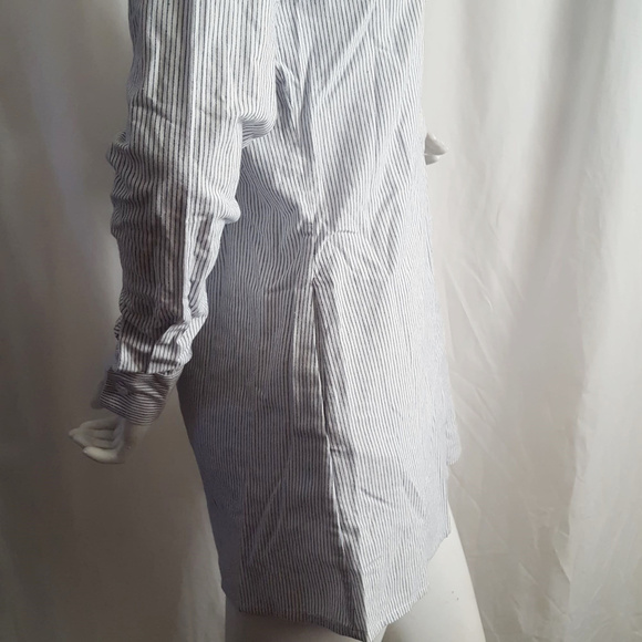 Sam Edelman Blue Striped Chemise with Red Floral Embroidery - Picture 5 of 7